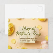 Fröhlicher Muttertag Postkarte (Vorne/Hinten)