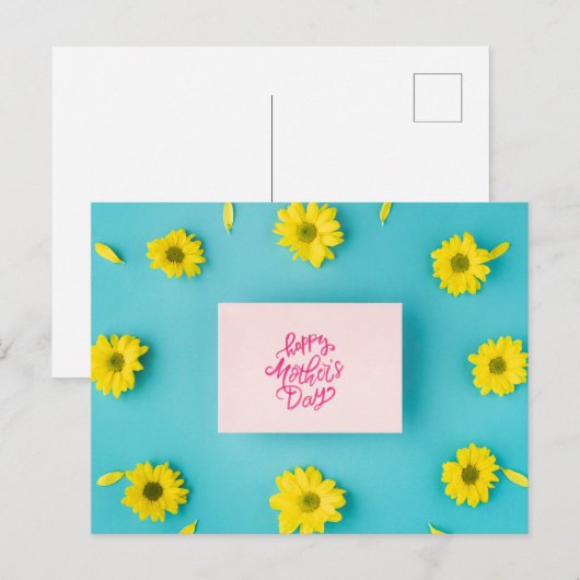 Fröhlicher Muttertag Postkarte (Vorne/Hinten)