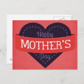 Fröhlicher Muttertag Postkarte (Vorne/Hinten)