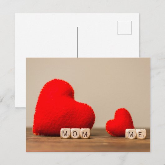 Fröhlicher Muttertag Postkarte (Vorne/Hinten)