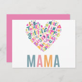 Fröhlicher Muttertag Postkarte (Vorne/Hinten)