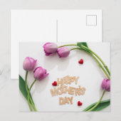 Fröhlicher Muttertag Postkarte (Vorne/Hinten)