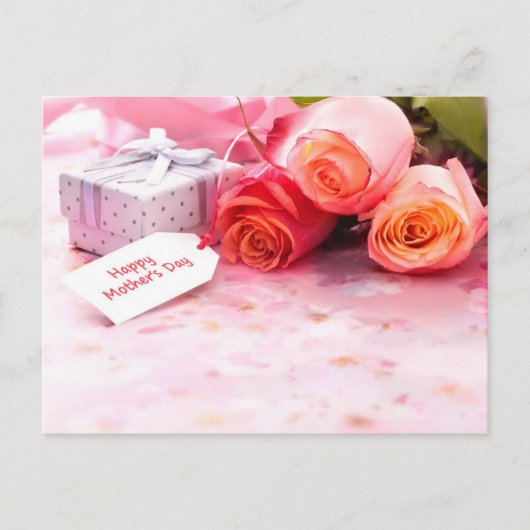 Fröhlicher Muttertag Postkarte (Vorderseite)
