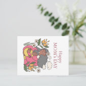 Fröhlicher Muttertag Postkarte (Stehend Vorderseite)