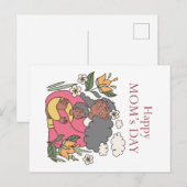 Fröhlicher Muttertag Postkarte (Vorne/Hinten)