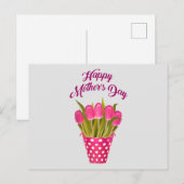Fröhlicher Muttertag Postkarte (Vorne/Hinten)