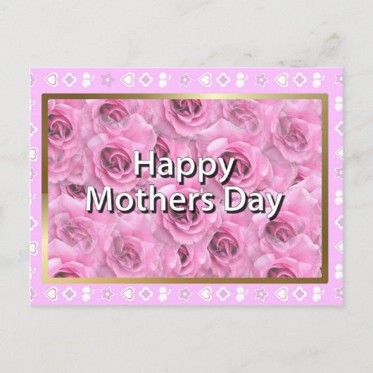 Fröhlicher Muttertag Postkarte (Vorderseite)