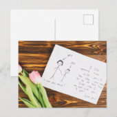 Fröhlicher Muttertag Postkarte (Vorne/Hinten)