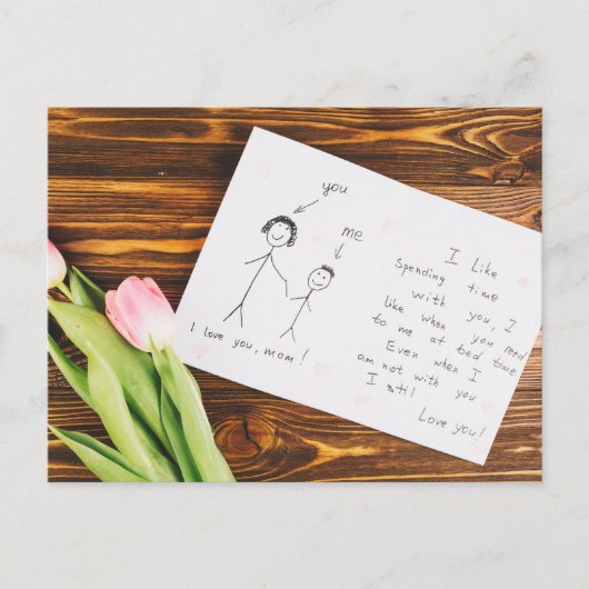 Fröhlicher Muttertag Postkarte (Vorderseite)