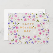 Fröhlicher Muttertag Postkarte (Vorne/Hinten)