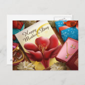 Fröhlicher Muttertag Postkarte (Vorne/Hinten)