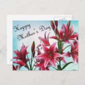 Fröhlicher Muttertag Postkarte (Vorne/Hinten)