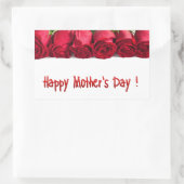 Fröhlicher Muttertag Rechteckiger Aufkleber (Tasche)