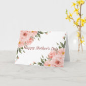 Fröhlicher Muttertag Rosa Blume Karte (Gelbe Blume)