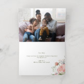 Fröhlicher Muttertag | Rosa Blume und Gold (Innen Mitte)