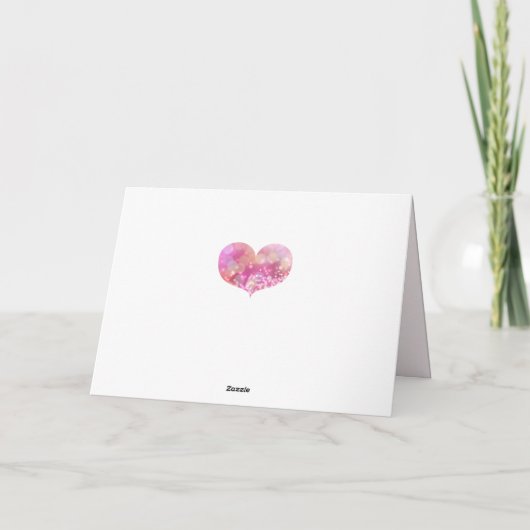 Fröhlicher Muttertag | Rosa Glitzer Karte (Rückseite)