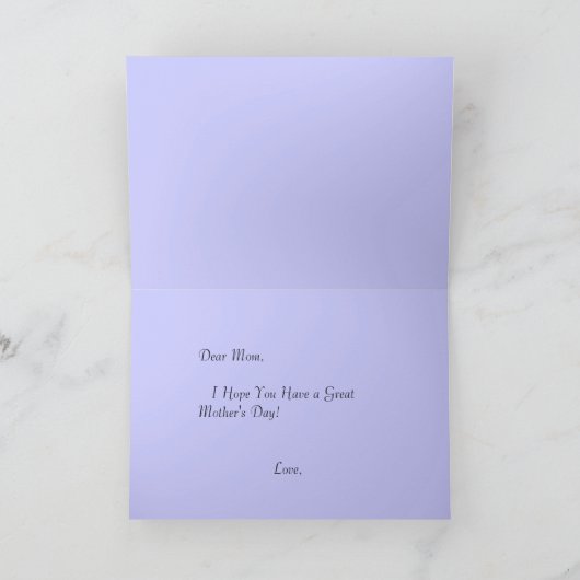 Fröhlicher Muttertag, rosa Kirschblüte Karte (Innenseite)