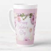 Fröhlicher Muttertag rosa Milchtasse (Linke Ecke)