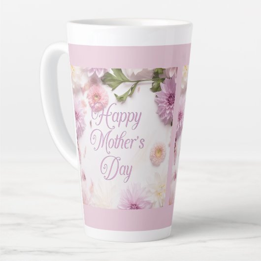 Fröhlicher Muttertag rosa Milchtasse (Linke Ecke)