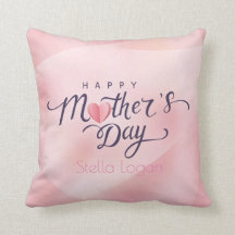 Fröhlicher Muttertag rosa Pillow