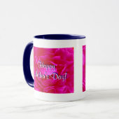 Fröhlicher Muttertag Rosa Rose III Tasse (Vorderseite Links)
