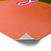 Fröhlicher Muttertag Rosa Rose Poster (Ecke)