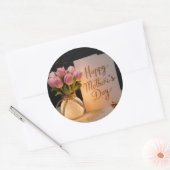 Fröhlicher Muttertag Runder Aufkleber (Umschlag)