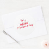 Fröhlicher Muttertag Runder Aufkleber (Umschlag)