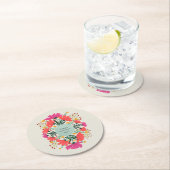 Fröhlicher Muttertag Runder Pappuntersetzer (Vor Ort)