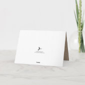 Fröhlicher Muttertag | Rustikales Burlap & White L Karte (Rückseite)