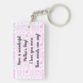 Fröhlicher Muttertag Schlüsselanhänger (Rückseite)