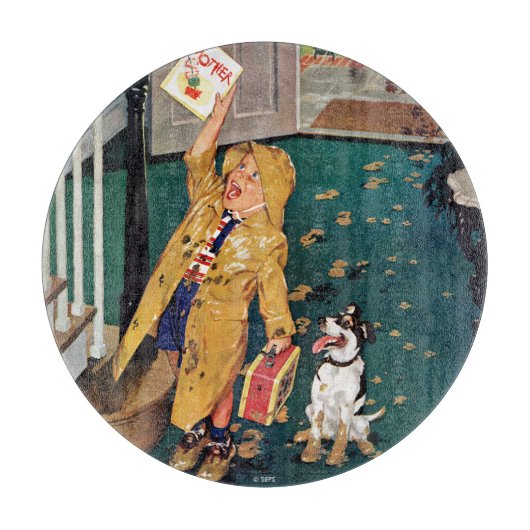 Fröhlicher Muttertag Schneidebrett (Vorderseite)