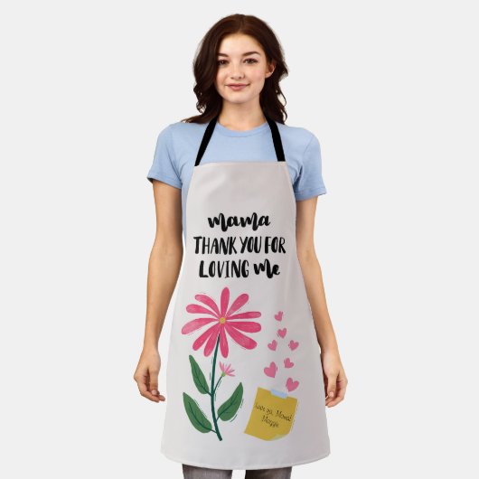 Fröhlicher Muttertag Schürze (Getragen)