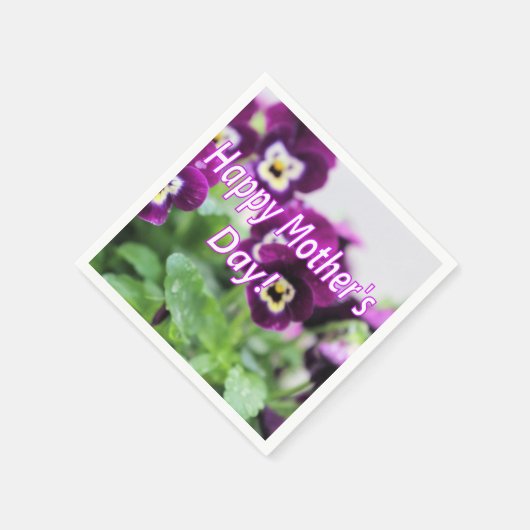 Fröhlicher Muttertag Serviette (Ecke)