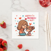 Fröhlicher Muttertag Serviette (Beispiel)