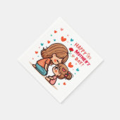 Fröhlicher Muttertag Serviette (Ecke)