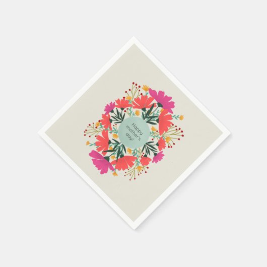 Fröhlicher Muttertag Serviette (Ecke)