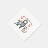 Fröhlicher Muttertag Serviette (Ecke)