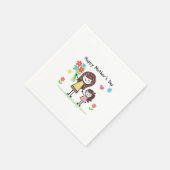 Fröhlicher Muttertag Serviette (Ecke)