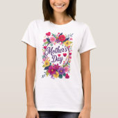 Fröhlicher Muttertag T-Shirt (Vorderseite)