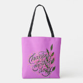 Fröhlicher Muttertag Tasche (Rückseite)
