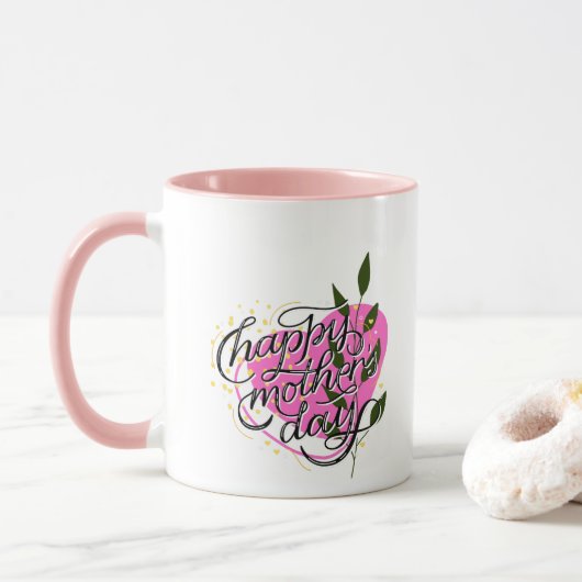 Fröhlicher Muttertag Tasse (Mit Donut)