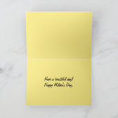 Fröhlicher Muttertag Tief gelber Hibiskus Karte (Innenseite)