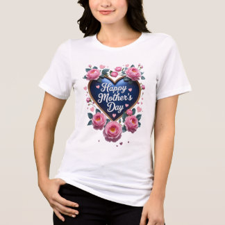 Fröhlicher Muttertag Tri-Blend Shirt
