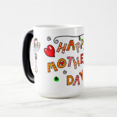 Fröhlicher Muttertag Verwandlungstasse (Vorderseite Links)