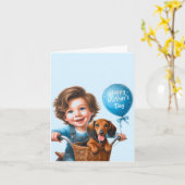 Fröhlicher Muttertag vom Sohn Karte (Gelbe Blume)