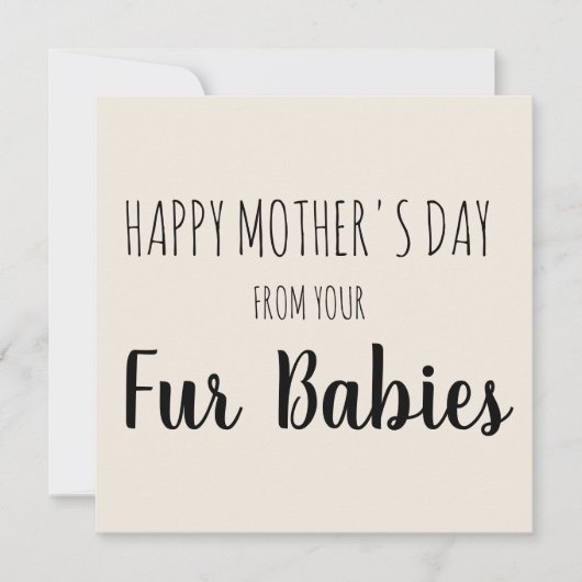 Fröhlicher Muttertag von deinen Babys Feiertagskarte (Vorderseite)