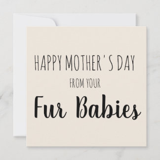 Fröhlicher Muttertag von deinen Babys Feiertagskarte