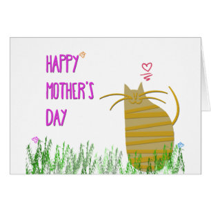 Fröhlicher Muttertag   Von der Katze