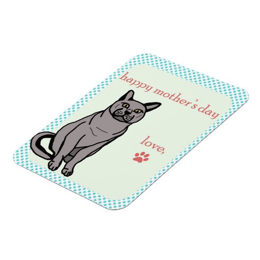 Fröhlicher Muttertag | Von der Katze Magnet (Linke Seite)